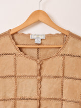 パッチワーク スエードジャケット