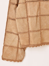 パッチワーク スエードジャケット