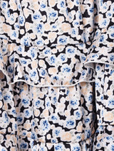 【2色展開】Meridian 花柄 フリル ミニ キャミソールワンピース