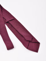 【6色展開】リネン 無地 ネクタイ