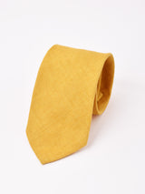 【6色展開】リネン 無地 ネクタイ