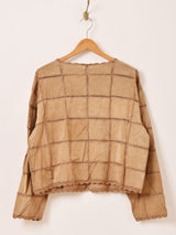 パッチワーク スエードジャケット