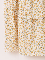 【2色展開】Meridian 花柄 フリル ミニ キャミソールワンピース