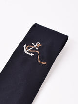 【2色展開】マリン 刺繍 ネクタイ