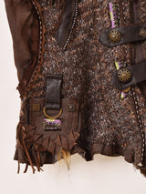 "Juju&Christine" ファー デザイン ニットベスト