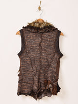 "Juju&Christine" ファー デザイン ニットベスト