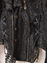 "Juju&Christine" ファー ラメ デザイン カーディガン