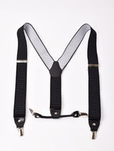 【3色展開】ピンドット ワイドサスペンダー