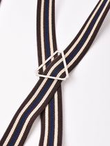 【4色展開】ストライプ柄 サスペンダー