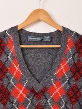 アイルランド製 アーガイル柄 ニットベスト
