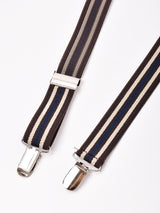 【4色展開】ストライプ柄 サスペンダー
