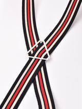 【4色展開】ストライプ柄 サスペンダー