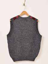 アイルランド製 アーガイル柄 ニットベスト