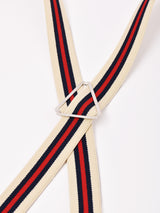 【4色展開】ストライプ柄 サスペンダー