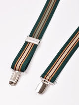 【4色展開】ストライプ柄 サスペンダー