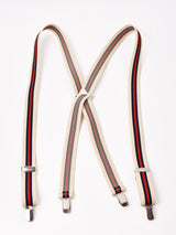 【4色展開】ストライプ柄 サスペンダー
