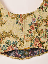 花柄 ゴブラン織り ビスチェ