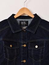 Meridian クロップド フロッキー デニムジャケット