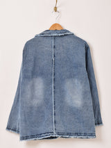 Elcamino フリンジ デニム テーラードジャケット