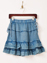 【4色展開】Emerald Motel エスニック レーヨン 刺繍 ミニスカート