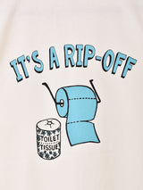 【2色展開】 プリントTシャツ「IT'S A RIP-OFF」