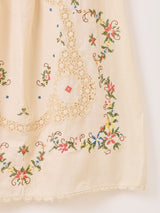 【2色展開】Emerald Motel フラワー刺繍 コットンレース スカート