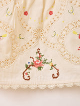 【2色展開】Emerald Motel フラワー刺繍 コットンレース キャミソール