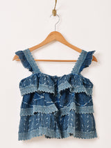 【4色展開】Emerald Motel エスニック レーヨン 刺繍 フリル キャミソール