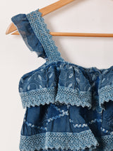 【4色展開】Emerald Motel エスニック レーヨン 刺繍 フリル キャミソール