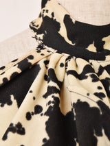 総柄 ホルターネックトップス