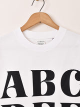 【2色展開】 プリントTシャツ「ABCDEFUCK」