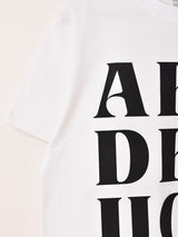 【2色展開】 プリントTシャツ「ABCDEFUCK」