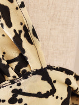 総柄 ホルターネックトップス