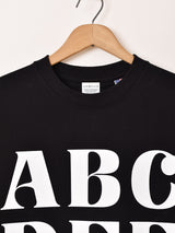 【2色展開】 プリントTシャツ「ABCDEFUCK」