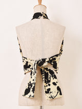 総柄 ホルターネックトップス