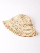 【2色展開】レインボーステッチ ペーパーハット