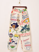 【2色展開】Backers フィードサック柄 パッチワーク パンツ