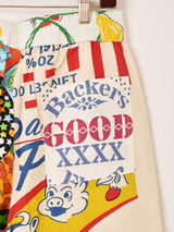 【2色展開】Backers フィードサック柄 パッチワーク パンツ