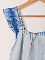 Emerald Motel デニム 刺繍 キャミソールワンピース