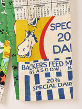 【2色展開】Backers フィードサック柄 パッチワーク パンツ