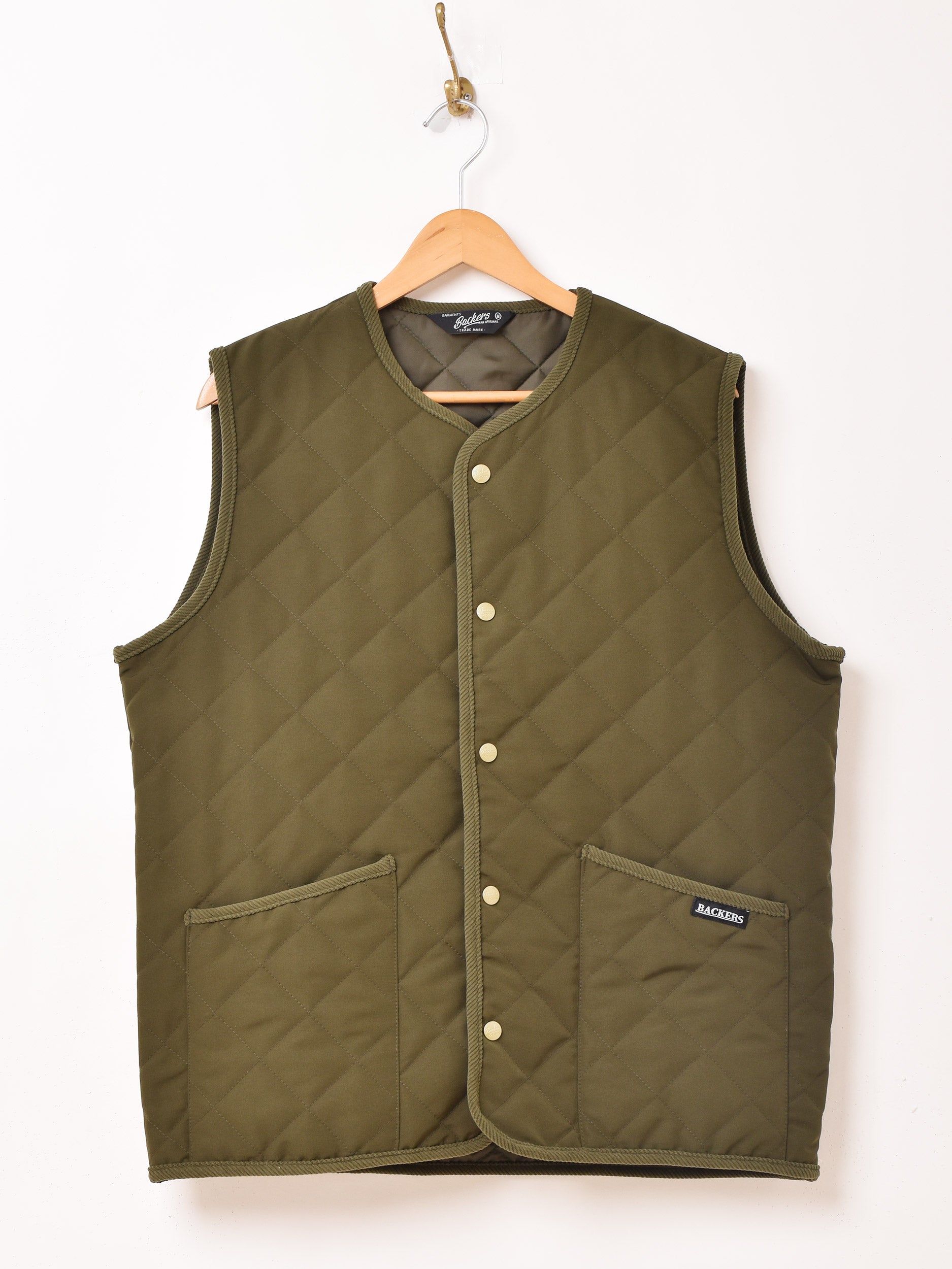 3色展開】Backers キルティングベスト – 古着屋Top of the Hillの