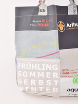 Emerald Motelリメイク パッチワークトートバッグ グレー