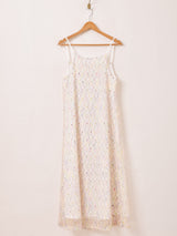 【2色展開】Meridian カラフルレース キャミソールワンピース