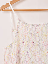 【2色展開】Meridian カラフルレース キャミソールワンピース