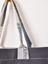 Emerald Motelリメイク パッチワークトートバッグ グレー