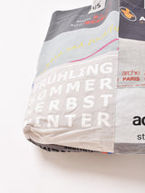 Emerald Motelリメイク パッチワークトートバッグ グレー