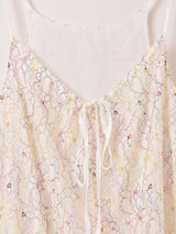 【2色展開】Meridian カラフルレース キャミソールワンピース