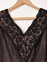 50's〜60's Black Lace Sleeveless Dress