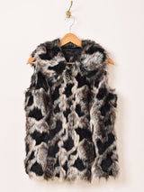 フェイクファーベスト