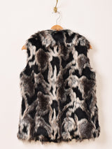 フェイクファーベスト